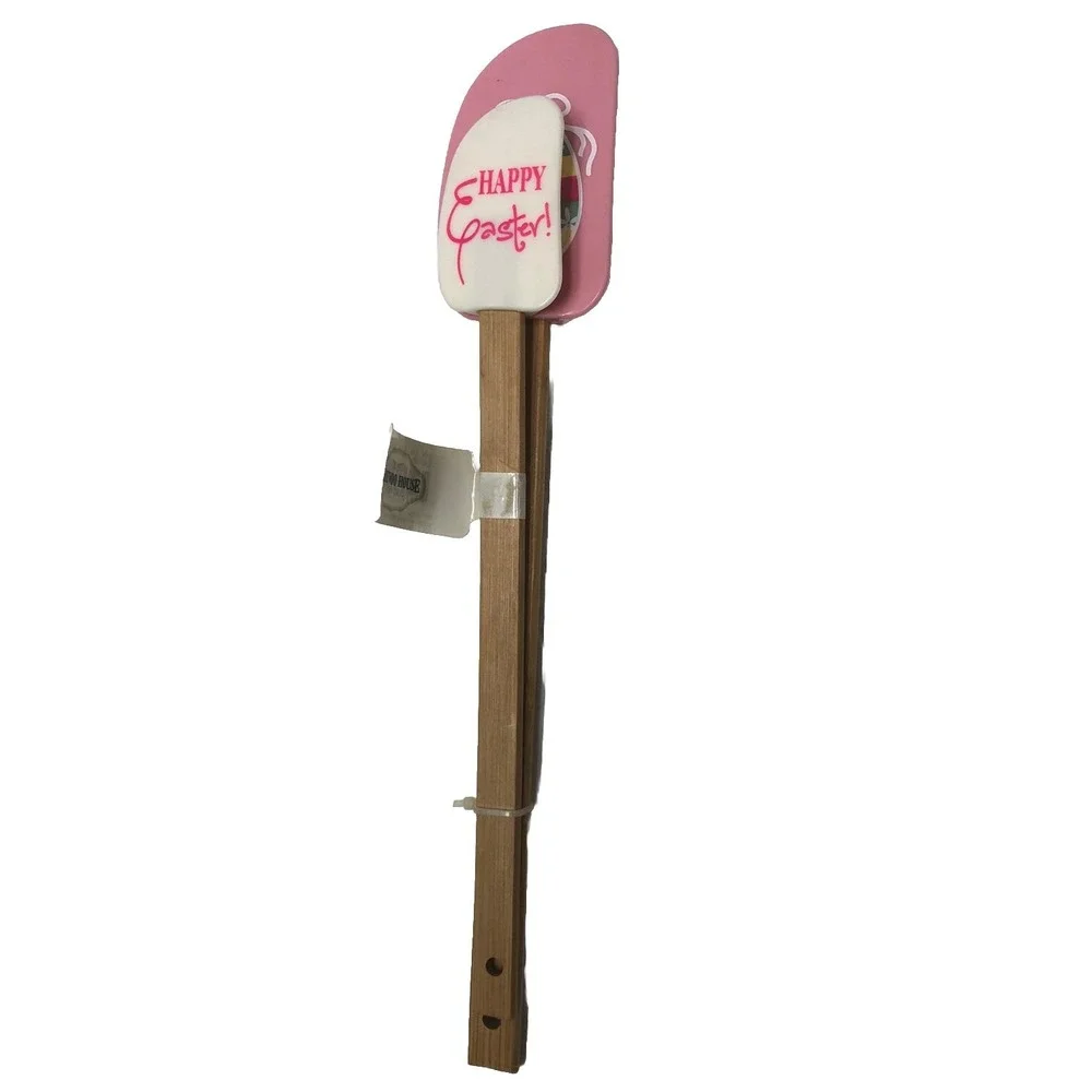 Home Nouveau Spatula Set Of 2  Pink White Easter Egg Happy Easter‎ New